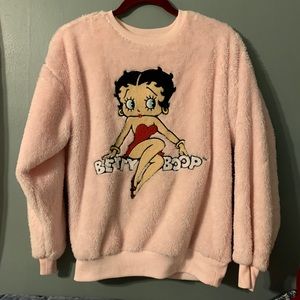 Forever 21 Betty Boop Fuzzy Sweatshirt